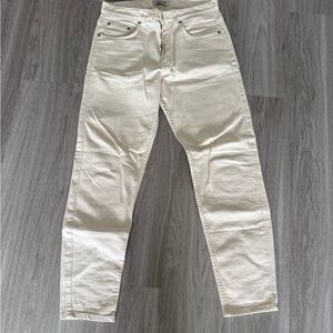 Naked and Famous Easy Guy Men’s Denim Jeans - White